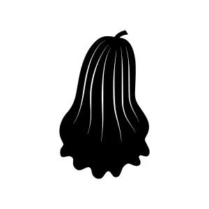 Black Silhouette Pumpkin Icon