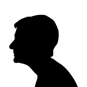 Silhouette Head Profile - Man