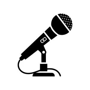 Microphone Icon - Vector Illustration