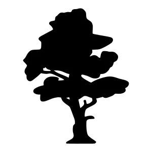 Silhouette Tree Vector Graphic
