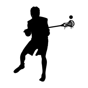 Lacrosse Player Silhouette - Sport Illustration