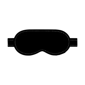 Black Sleep Mask Vector Illustration