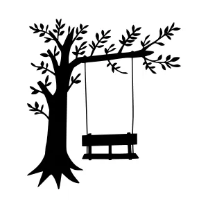 Silhouette Tree Swing - Minimalist Design
