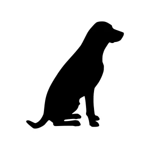 Dog Silhouette Vector Illustration