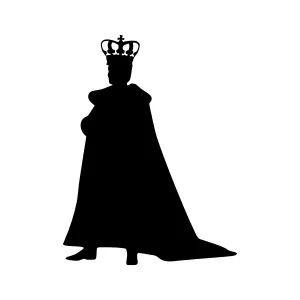 Silhouette King Crown Royalty