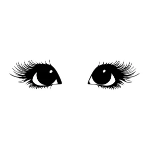 Black Eye Illustration - Minimalist Design