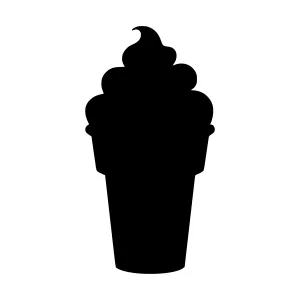 Silhouette Ice Cream Cone