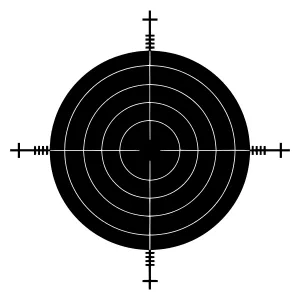 Black Target Vector Graphic
