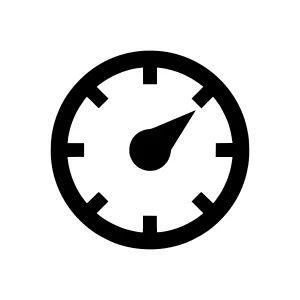 Speedometer Icon - Vector Illustration