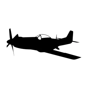 Silhouette Airplane Flying - Aviation Vector Graphic