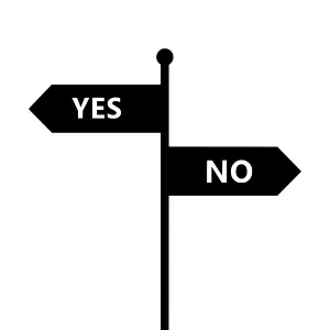 Directional Signs - Yes & No Arrows