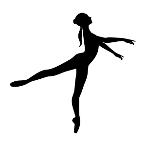 Silhouette Dancer - Elegant Dance Pose