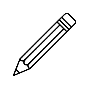 Line Art Pencil Sketch - Simple Outline