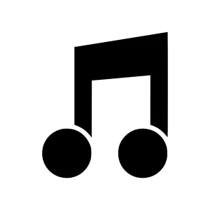 Music Note Icon - Vector Illustration