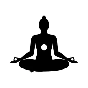 Silhouette Yoga Meditation Woman