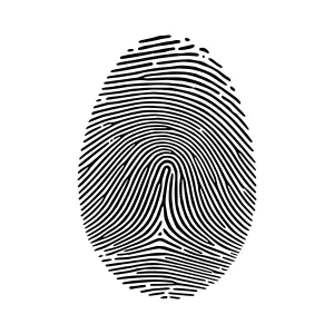 Fingerprint Vector Illustration - Minimalist Design