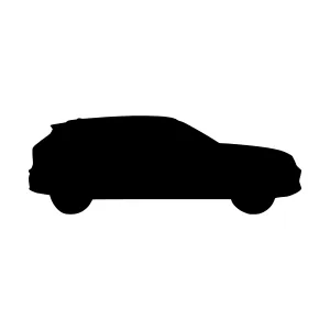 Black Car Silhouette Vector Icon