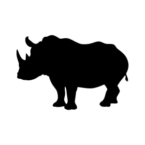 Silhouette Rhino Vector Graphic