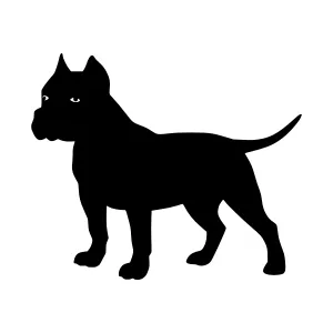 Silhouette Dog - American Pit Bull Terrier