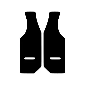 Black Wine Bottle Silhouettes