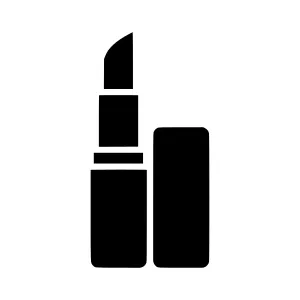Lipstick Icon - Black Silhouette