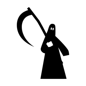 Silhouette Reaper - Death Symbol Vector