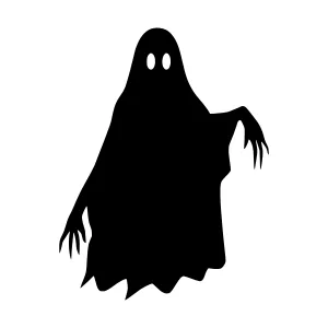 Silhouette Ghost - Halloween Graphic