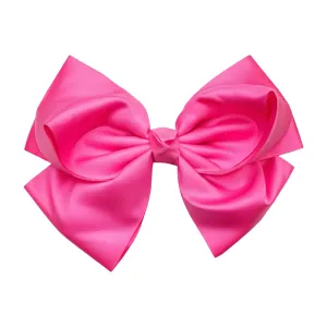Pink Satin Bow - Elegant Hair Accessory
