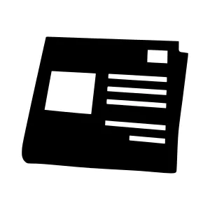 Black Folder Icon - Minimalist Vector Illustration