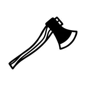 Black Axe Icon - Simple Vector Illustration