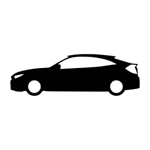 Car Silhouette Vector Graphic
