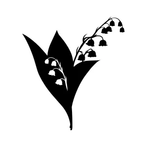 Lily of the Valley Silhouette