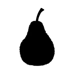 Pear Silhouette Vector Icon
