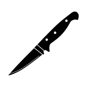 Black Knife Icon - Vector Illustration