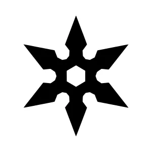 Black Star Vector Icon - Minimalist Design