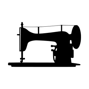 Vintage Sewing Machine Silhouette