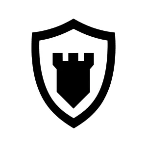 Shield Icon - Castle Guard Vector