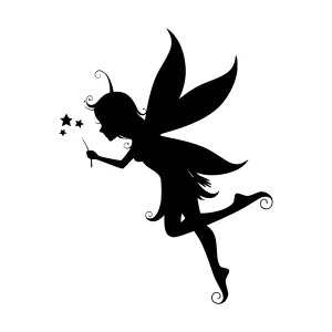 Silhouette Fairy Magic Sparkles