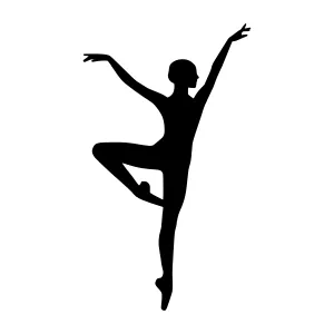 Silhouette Dancer - Elegant Dance Pose