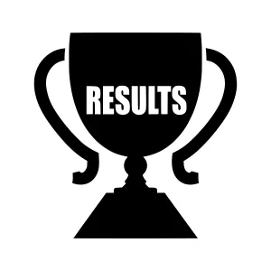 Black Trophy Cup Results Icon
