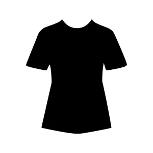 Black T-Shirt Silhouette Icon