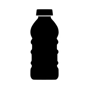 Water Bottle Silhouette Icon
