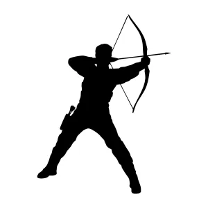 Archer Silhouette - Archery Vector Illustration