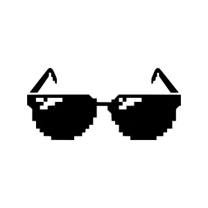 Pixelated Sunglasses Icon