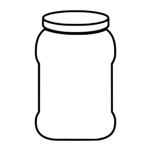Jar Outline Icon - Simple Jar Illustration