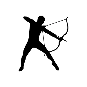Archer Silhouette Vector Illustration
