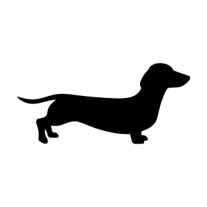 Dachshund Silhouette Vector Illustration