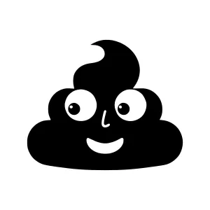 Cute Cartoon Poop Character Illustration