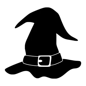 Black Witch Hat Silhouette