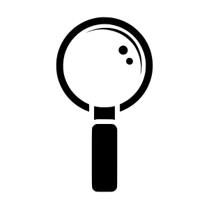 Magnifying Glass Icon - Vector Illustration